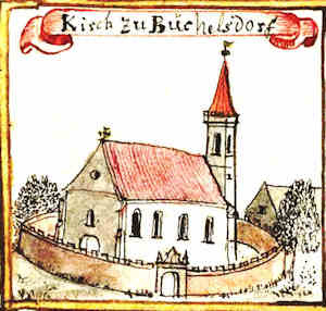 Kirch zu Buchelsdorf - Koci, widok oglny